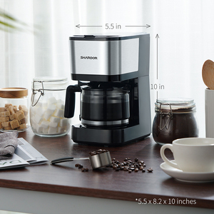 Macchina per Caffè Americano Elettrica da 0,8L, Macchina Automatica per Caffè Espresso, Macchina per Caffè Portatile per Casa e Ufficio - Product Image 6