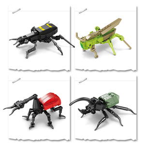 KAZI 80041 série d'insectes en plastique blocs de construction ensembles enfants jouets éducatifs colorés nouvellement conçu bricolage animaux blocs jouet - Product Image 2