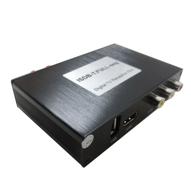 12V-24V Car Digital TV Receiver ISDB-T Full One Seg Mini B-CAS Card with 2 Tuner Antenna Set-Top Box for Japan