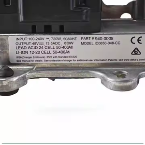 Caricabatterie 48V Club <span class=keywords><strong>Car</strong></span> 940-0008 <span class=keywords><strong>Delta</strong></span> Q per Batterie al Piombo-Acido 100v 240v IC0650-048-CC Caricatore Rapido 48V - Product Image 4