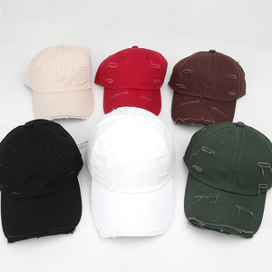 Gorra de Béisbol Unisex 100% Algodón, Estilo Desgastado, Visera Deshilachada, Protección Solar - Product Image 2