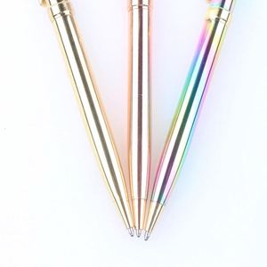Promotional Gift Customized Logo Printed Gold Silver Metal Body Twist Hotel Ballpoint <b>Pen</b> - Product Image 4