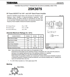 2 SK3075 Mark: <span class=keywords><strong>UBF</strong></span> 2 SK3075(TE12L,Q) 2-5N1A-Hochfrequenz-MOSFET-Original transistor - Product Image 5