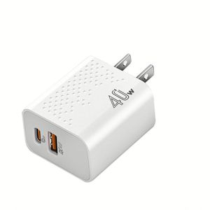 อะแดปเตอร์ชาร์จเร็ว Universal 40W PD รองรับ USB QC4.0 สำหรับโทรศัพท์มือถือ ใช้ได้ทั่วโลก กำลังไฟ 20W สำหรับ IPhone/Huawei/Samsung - Product Image 5