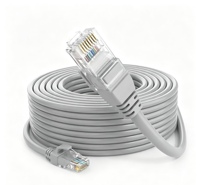 Cable Ethernet de conexión a distancia CCA Cat6 Cat6a RJ45 SFTP de 50 m, blindado para exteriores, para enlace de red de edificio a edificio