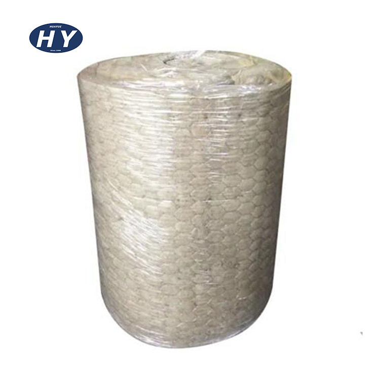 Fireproof insulation materials 50mm standard thickness stone wool mineral wool rock wool blanket/roll/felt with aluminium foil