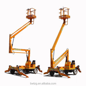 Новая высотная подъемная платформа установлена на уличном свете высотного рабочего транспортного средства с изогнутым рычагом - Product Image 5