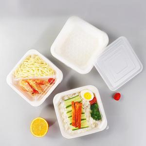 Boîte à lunch octogonale en papier kraft jetable, boîte d'emballage pour fruits à emporter, bol en papier rectangulaire octogonal 500ml pour aliments - Product Image 6