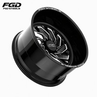 Jantes forgées en alliage Premium sur mesure à profil profond, à moyeu central, à rayons en H, 28*14, pour camion tout-terrain grand format F-250 Super Duty