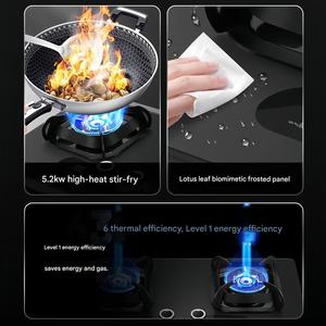 Potente Cocina de <span class=keywords><strong>Gas</strong></span> Integrada, Estufa de <span class=keywords><strong>Gas</strong></span> LPG con Superficie de Acero Inoxidable, Estufa de <span class=keywords><strong>Gas</strong></span> de 2 Quemadores para Utensilios de Cocina Domésticos - Product Image 6