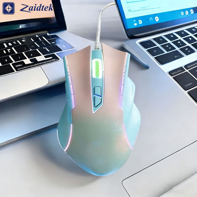 7200 DPI 7 Buttons 725IC RGB Backlit USB Wired Gaming Mice Programmable Wired Ergonomic Computer Gaming Mouse