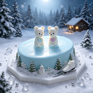 Décoration de gâteau <span class=keywords><strong>en</strong></span> forme de cœur et <span class=keywords><strong>petit</strong></span> ours, 2 pièces, bonbons gélifiés pour la Saint-Valentin - Product Image 3