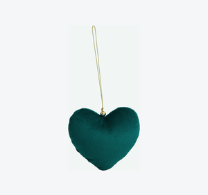 Décoration de Noël en velours en forme de cœur à suspendre, motif étoile, 10x10cm, pour arbre de Noël, vente en gros - Product Image 3