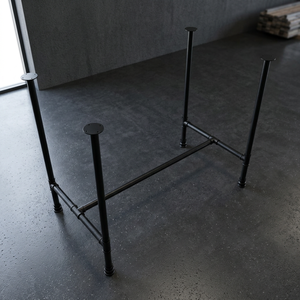 Sistema de Ensamblaje de Tubos Estilo Industrial de 100x60x73cm con Patas de Acero y Garantía de 2 Años para Uso en Mesas - Product Image 2