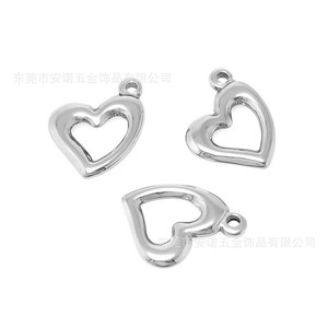 จี้รูปหัวใจสแตนเลส 21 มม. X 16.5 มม. แบบโปร่งสำหรับทำสร้อยคอ - Product Image 3