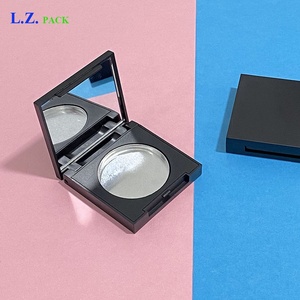 Lz חבילת צבע יחיד 36.5 מ "מ מותאם אישית לוגו מרובע מט שחור שפתון קרם בושר קומפקטי אבקת איפור במקרה עם מראה - Product Image 3