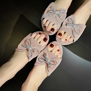 <span class=keywords><strong>Sandalias</strong></span> de mujer informales de alta calidad al por mayor 2025, a la moda <span class=keywords><strong>Sandalias</strong></span> <span class=keywords><strong>planas</strong></span>, bonitos zapatos de mujer, <span class=keywords><strong>sandalias</strong></span> de gelatina con lazo de Pvc - Product Image 5