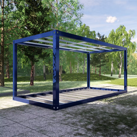 Structure de maison conteneur 20ft 30ft 40ft, kit plat, maison préfabriquée mobile de luxe, structure en acier démontable