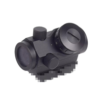 LAMBUL Compact 1x20mm Red Dot Sight avec revêtement rouge, 11 niveaux de luminosité et monture surélevée de 1 pouce