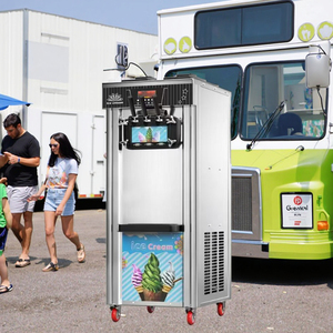 Commercial Ice Machine 20L/H Capacity Automatic Soft Serve Maker With <b>Freezer</b> Function for Shop Restaurant ZB-BQL268YL Bigger - Product Image 3