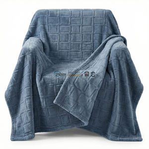 ผ้าห่มกำมะหยี่นูนลาย 3 มิติ แบบแจ็คการ์ด เกรดโรงแรมหรู ให้ความอบอุ่น เหมาะสำหรับฤดูหนาว ใช้สำหรับเครื่องนอนและอุปกรณ์โรงแรม - Product Image 1