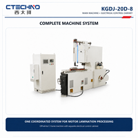 Máquina Punzonadora CNC de Alta Precisión CTECHNO para Ranuras de Estator y Rotor, para Laminaciones de Motor de 300-1500 mm con Indexado Servo