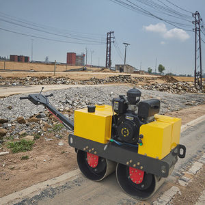Compactador de rodillo de doble tambor diésel 1T-2T, bomba hidráulica, vibración, Mini rodillo de carretera, India - Product Image 2
