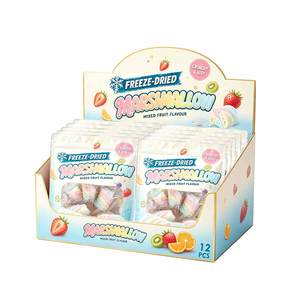 BESTAR Marshmallow Liofilizzato Gusto Frutta Mista Croccante e Leggero a Spirale Arcobaleno, Caramella Morbida e Dolce per la Pausa Tè in Ufficio - Product Image 3