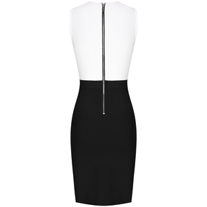 <span class=keywords><strong>2022</strong></span> nueva Alta Calidad blanco y negro sin mangas malla Formal Simple <span class=keywords><strong>noche</strong></span> vendada <span class=keywords><strong>vestidos</strong></span> mujeres Sexy <span class=keywords><strong>para</strong></span> fiesta <span class=keywords><strong>de</strong></span> cóctel - Product Image 6