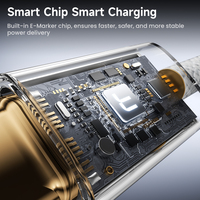 Câble de charge rapide Toocki Safe A-C avec puce intelligente intégrée, protection contre les surcharges, synchronisation 480 Mbps, en alliage de zinc tressé pour téléphone