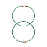 EWANG Custom Colors Edelstahl-Schraub verschluss draht Schlüssel ring Schlüssel bund kabel