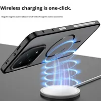 Coque de téléphone robuste compatible HD pour Vivo IQOO 15 avec cadre métallique dissipateur de chaleur, design creux à clipser, panneau arrière mat et anneau magnétique