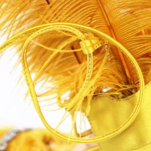 Sandali <span class=keywords><strong>con</strong></span> Tacco Alto di Ultima Moda per Donne e Signore <span class=keywords><strong>con</strong></span> <span class=keywords><strong>Piume</strong></span> e Strass Vendita Calda per l'Estate - Product Image 5