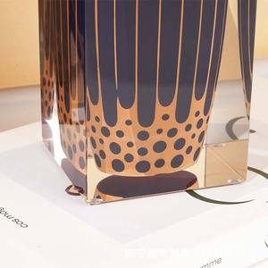 Florero Acrílico de Diseño Art Deco, Recipiente de Vidrio Transparente para Decoración de Sala de Estar - Product Image 4