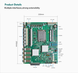 บอร์ดเซิร์ฟเวอร์1U 6 LAN 4 * SFP 10G <span class=keywords><strong>Intel</strong></span> 12th LGA 1700 H610 Q670 DDR4เครือข่ายความปลอดภัยเมนบอร์ด pfsense - Product Image 6