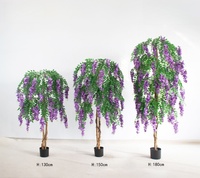 Tanaman Wisteria Plastik Buatan Hiasan Dalam Ruangan Penjualan Langsung Pabrik Kualitas Tinggi Dekorasi Rumah Tahun Baru
