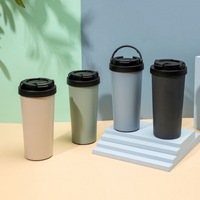 Gobelet réutilisable personnalisé de 480 ml à double paroi en acier inoxydable 18/8, bouteille d'eau isolée pour le sport et les voyages