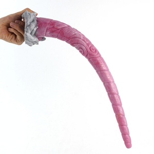 17.7inch Super Long Anal Plug Silicone Penis With Sucker Animal Dragon Monster <b>Dildo</b> Flexible Adult Sex Toys for Men - Product Image 1