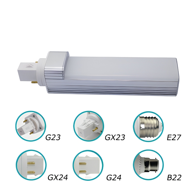LED PL Lamp G23/G24/GX23/GX24/E27 Base CFL Replacement 5W-13W SMD2835 Isolated Driver 100-265V AC Natural/Cool/Warm White 3-Year