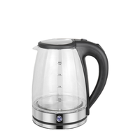 Nouvelle Arrivée Bouilloire Électrique Sans Fil en Verre Borosilicate Transparent Haute Qualité, Maintien au Chaud, Arrêt Automatique, Rotation à 360°, Pour la Maison et la Cuisine