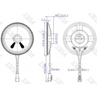 Film Cone 57MM 3W Gamme Complète Multimédia Haut-Parleur Pilote 8Ω Aimant Néodyme Hauteur 13.7MM Haut-parleurs Passifs pour Appareils Domestiques Intelligents