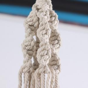 Support de pot suspendu en corde tressée AAA276 pour plantes, panier suspendu en coton pour fleurs - Product Image 4