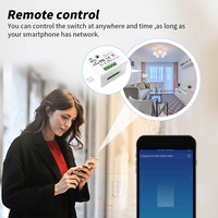 SIXWGH Kit de commutateur et de télécommande à écran tactile Wi-Fi intelligent avec commande vocale pour Alexa/Google Home Garage utiliser du matériel PC