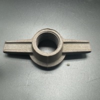 Écrou à vis Jack réglable pour étai de tuyau en acier galvanisé de construction avec écrou à oreilles pour pièces d'échelle et d'échafaudage