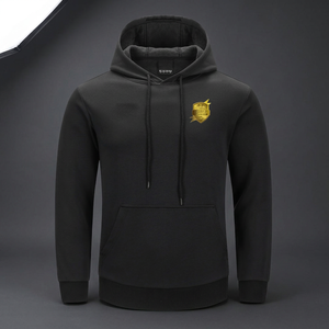 Sudadera con capucha de patrón sólido con estampado personalizado de algodón 100%, etiqueta privada profesional, fácil de usar, diseño cómodo para logotipo frontal de invierno - Product Image 2