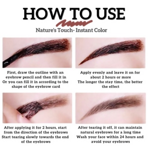 Kit de teinture pour sourcils en gel <span class=keywords><strong>semi</strong></span>-<span class=keywords><strong>permanent</strong></span> à effet peeling, imperméable, naturel, pour sourcils, <span class=keywords><strong>mascara</strong></span> teinté, teinture, vente en gros - Product Image 4