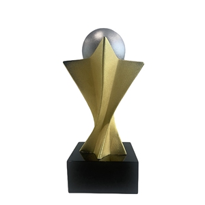 Nuovo arrivo personalizzato sfera d'oro Design europeo trofeo in resina artigianato personalizzato stella trofeo Souvenir decorazione della tavola - Product Image 3