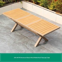 Ensemble table et chaises télescopiques en alliage d'aluminium pour extérieur, imperméable, anticorrosion, avec coussins, mobilier de terrasse pour balcon et plage