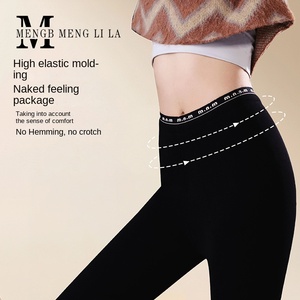 <span class=keywords><strong>Leggings</strong></span> da <span class=keywords><strong>donna</strong></span> con scritta alta elasticizzata in pile senza cuciture nuovi comodi pantaloni da Yoga traspiranti Spandex - Product Image 4