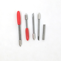 Carbure de tungstène 45 °   Lames de découpe d'étiquettes de haute précision, couteaux de remplacement pour machine de finition d'étiquettes automatique à rouleaux